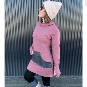 Seam Of Life Hemp Organic Cotton Hoodie Dress / small